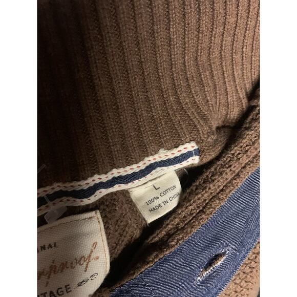 Vintage Men’s Cotton Sweater Weatherproof Old Money Quiet Luxury Going Out Lg - Picture 4 of 5